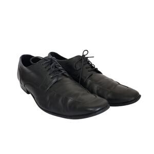 Cole Haan Men's Black Leather Lace Up Casual Dress Shoes Size 12